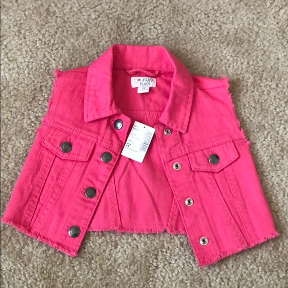 denim vest for baby girl